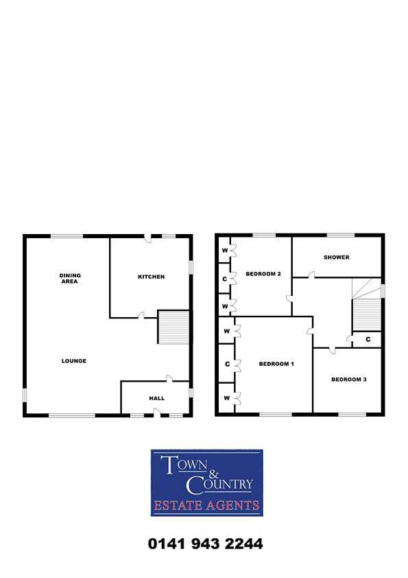 3 bedroom detached villa for sale - floorplan