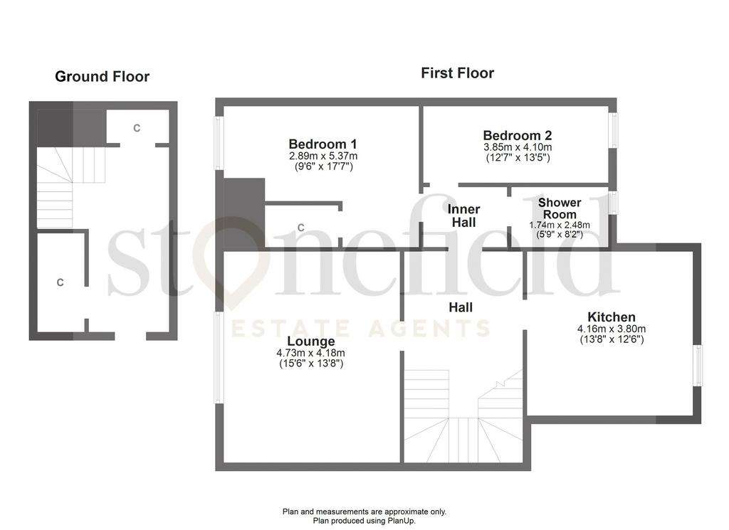 2 bedroom flat for sale - floorplan