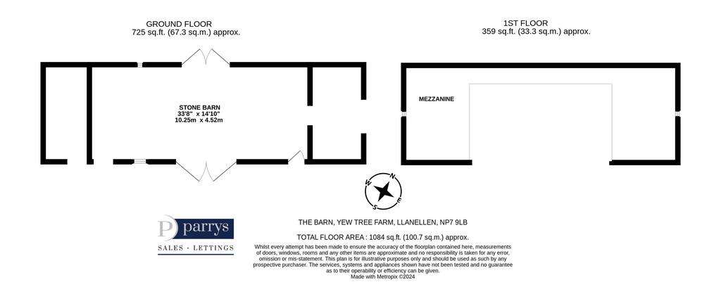 2 bedroom detached house for sale - floorplan