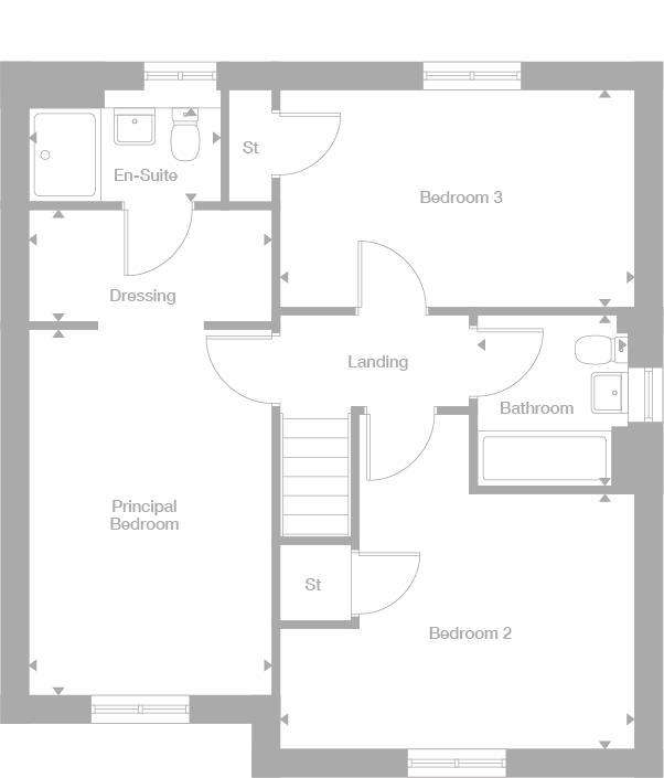 3 bedroom detached house for sale - floorplan