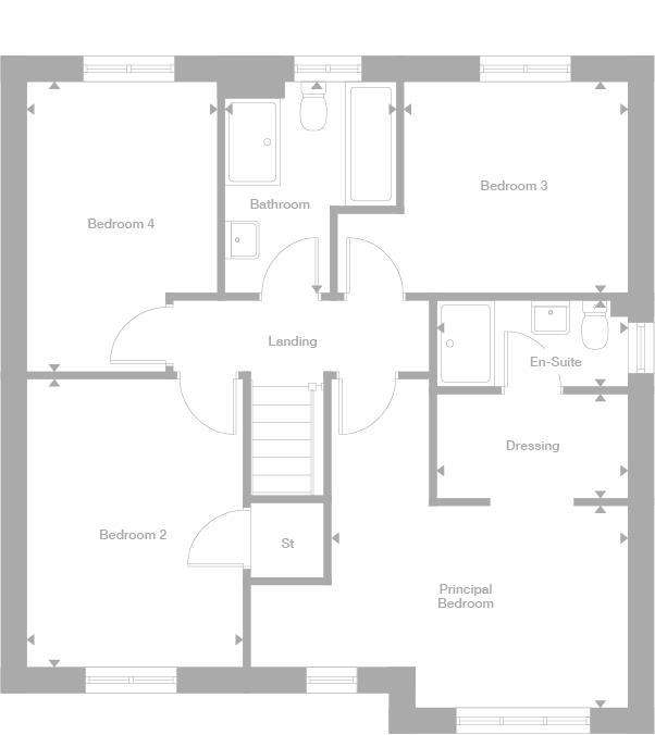 4 bedroom detached house for sale - floorplan