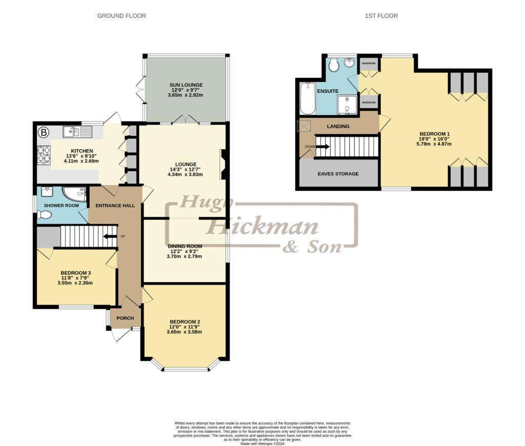 3 bedroom detached bungalow for sale - floorplan