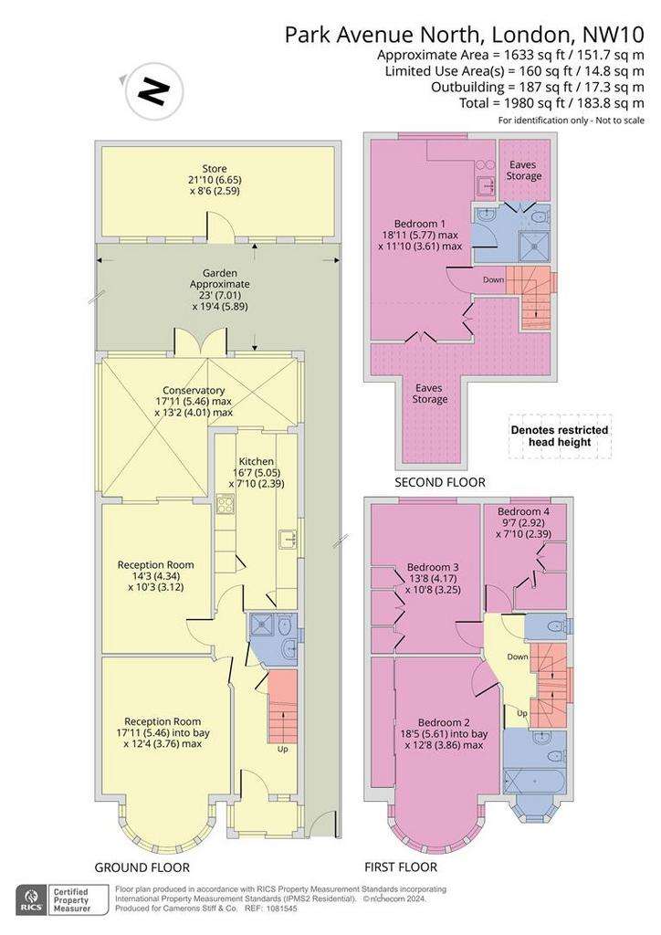 4 bedroom house for sale - floorplan