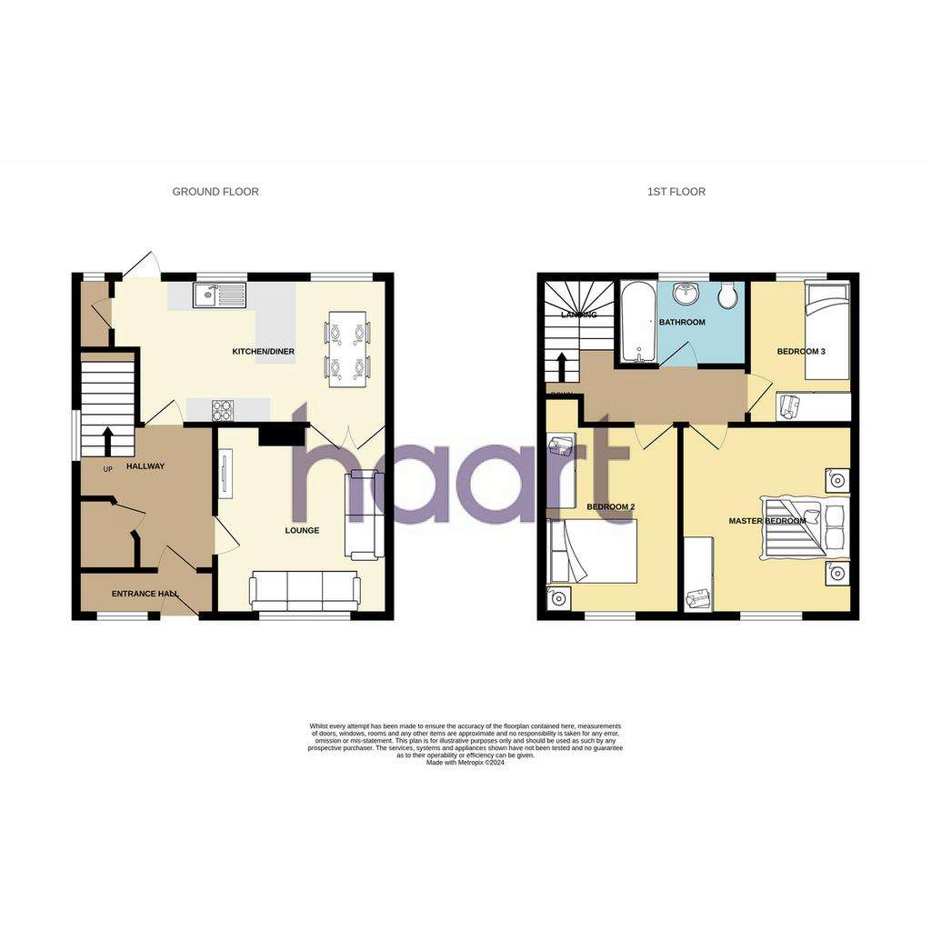 3 bedroom semi-detached house for sale - floorplan