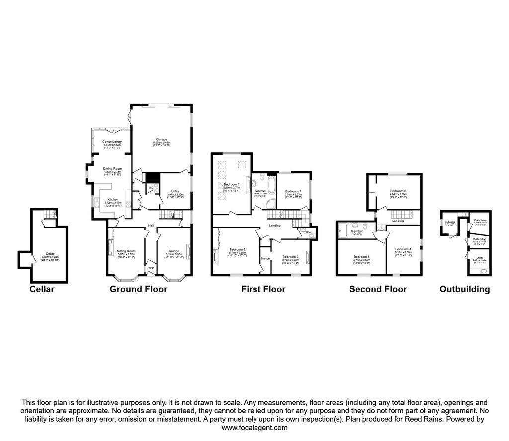 7 bedroom semi-detached house for sale - floorplan