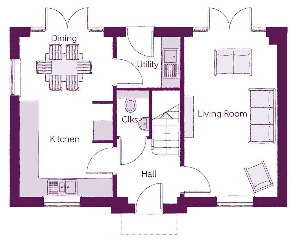 3 bedroom detached house for sale - floorplan