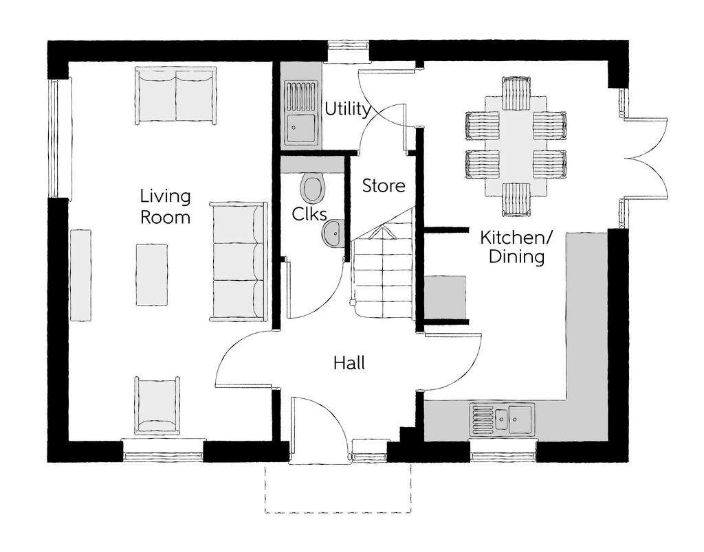 3 bedroom detached house for sale - floorplan