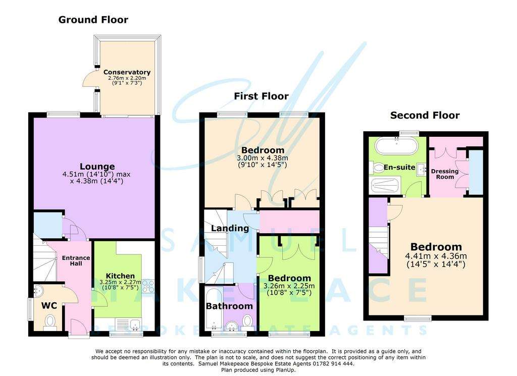 3 bedroom semi-detached house for sale - floorplan