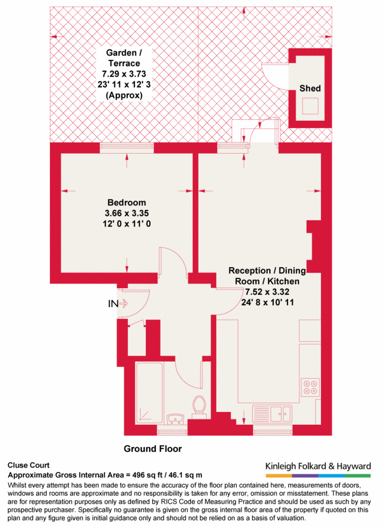 1 bedroom flat for sale - floorplan