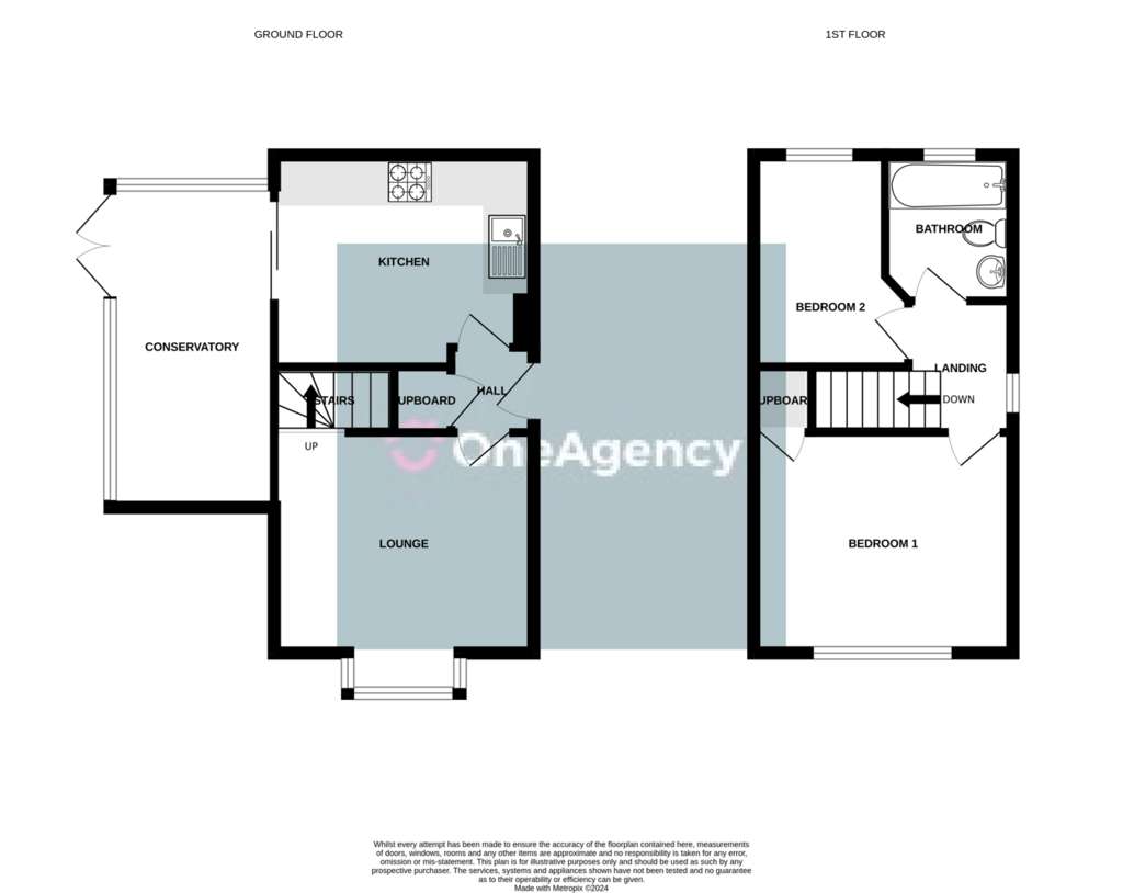 2 bedroom detached house for sale - floorplan