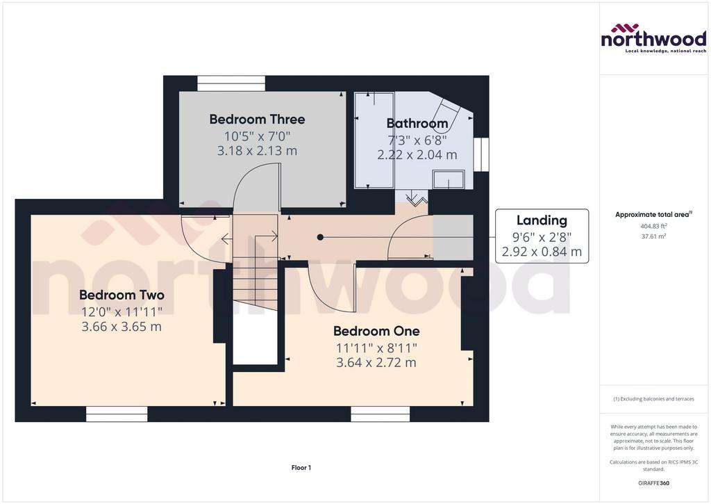 3 bedroom semi-detached house for sale - floorplan