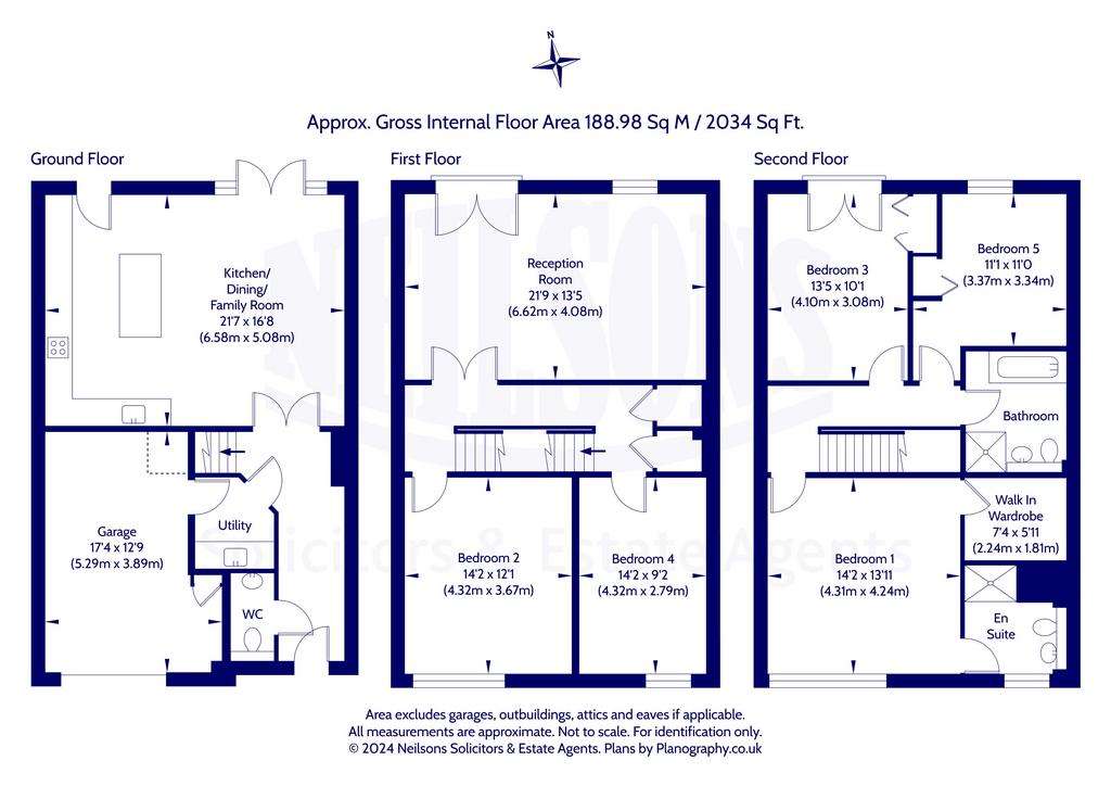 5 bedroom town house for sale - floorplan