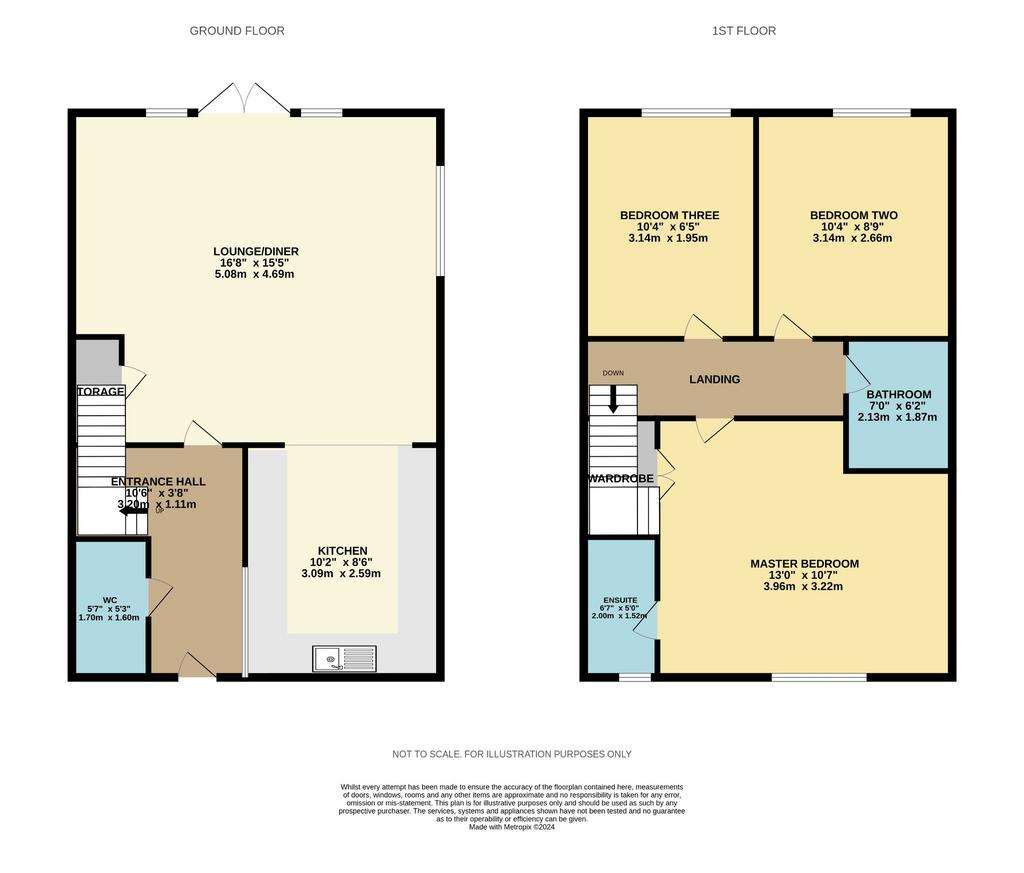 3 bedroom terraced house for sale - floorplan