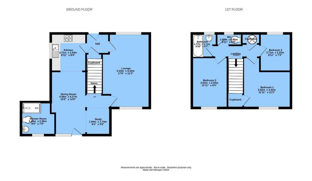 3 bedroom semi-detached house to rent - floorplan