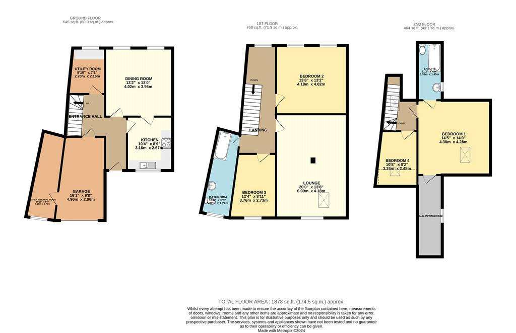 5 bedroom terraced house to rent - floorplan