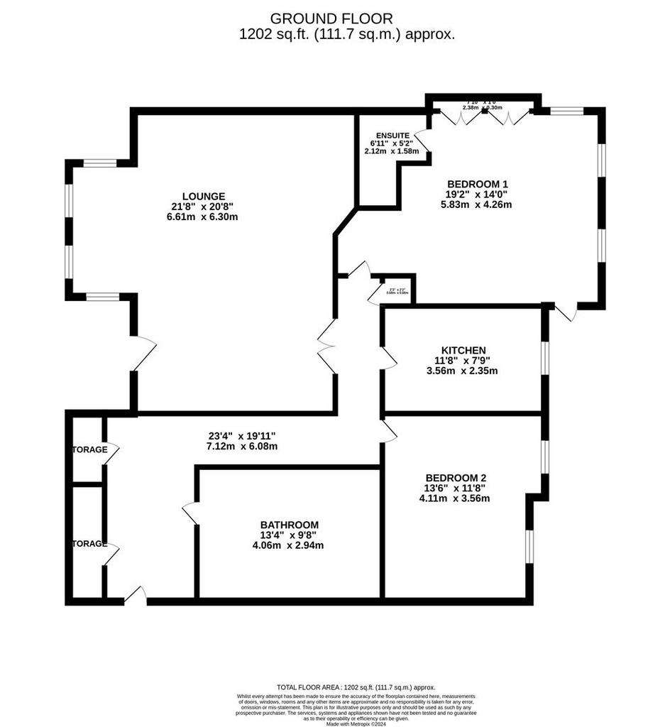 2 bedroom flat for sale - floorplan