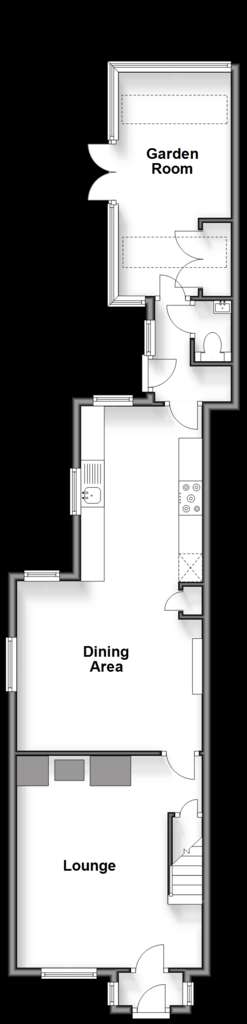 2 bedroom detached house for sale - floorplan