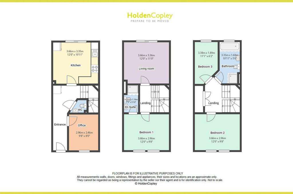 3 bedroom town house for sale - floorplan