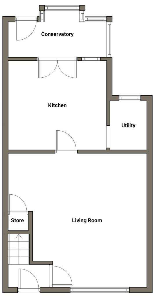 3 bedroom terraced house for sale - floorplan