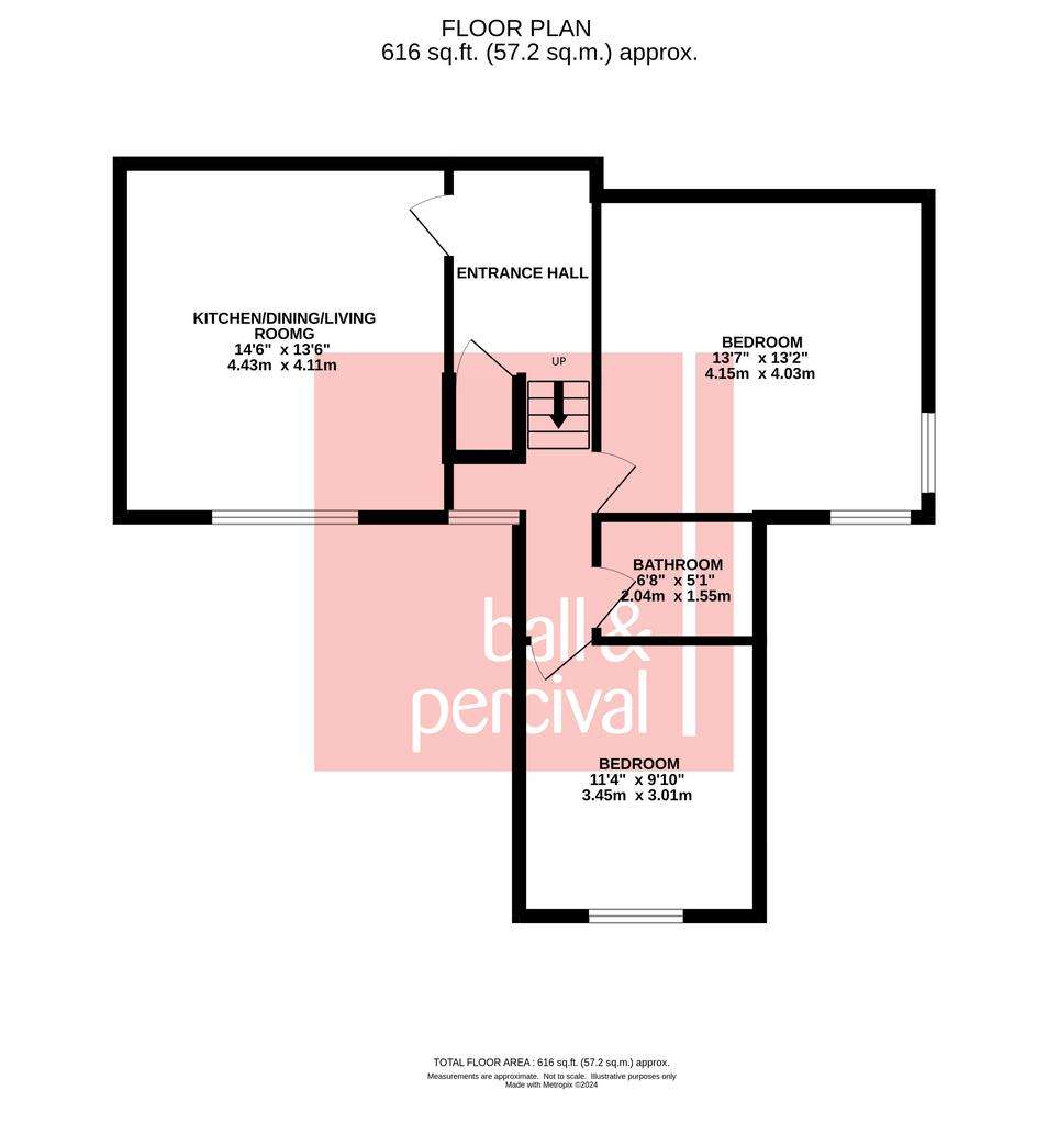 2 bedroom flat for sale - floorplan