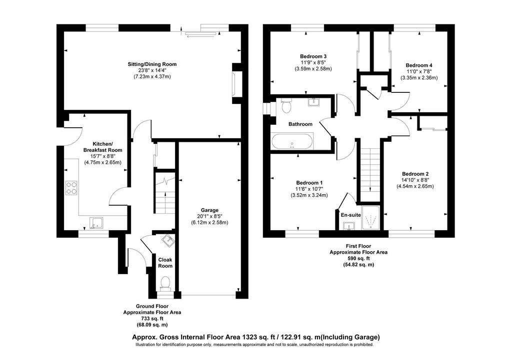 4 bedroom detached house for sale - floorplan