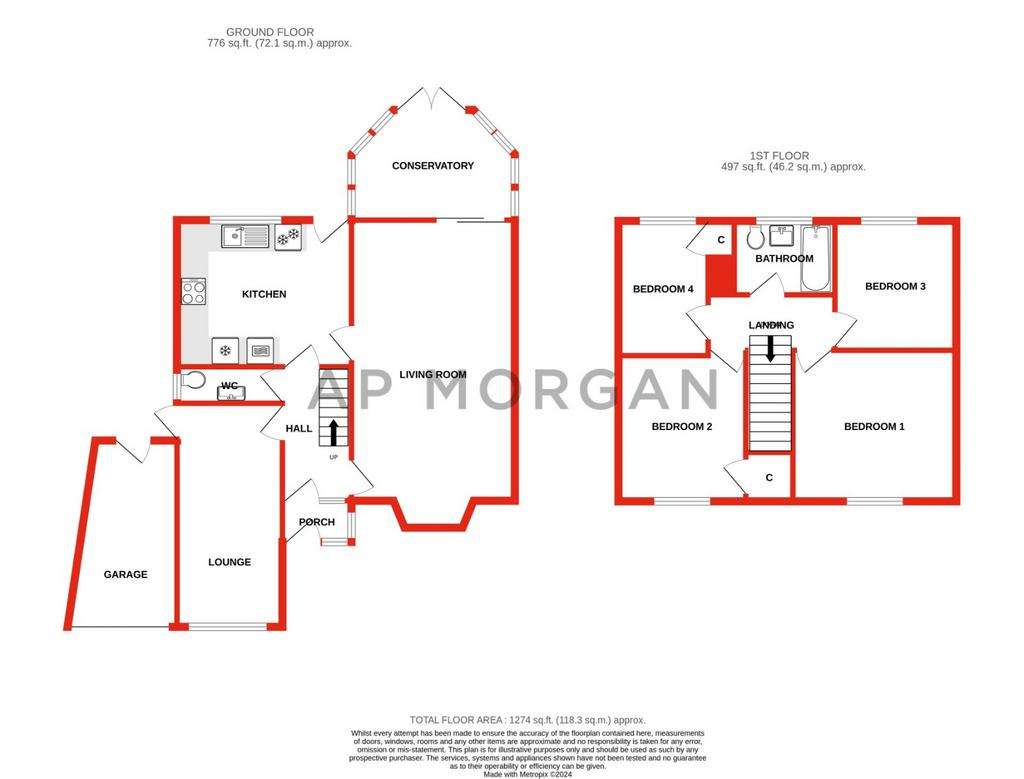 4 bedroom detached house for sale - floorplan