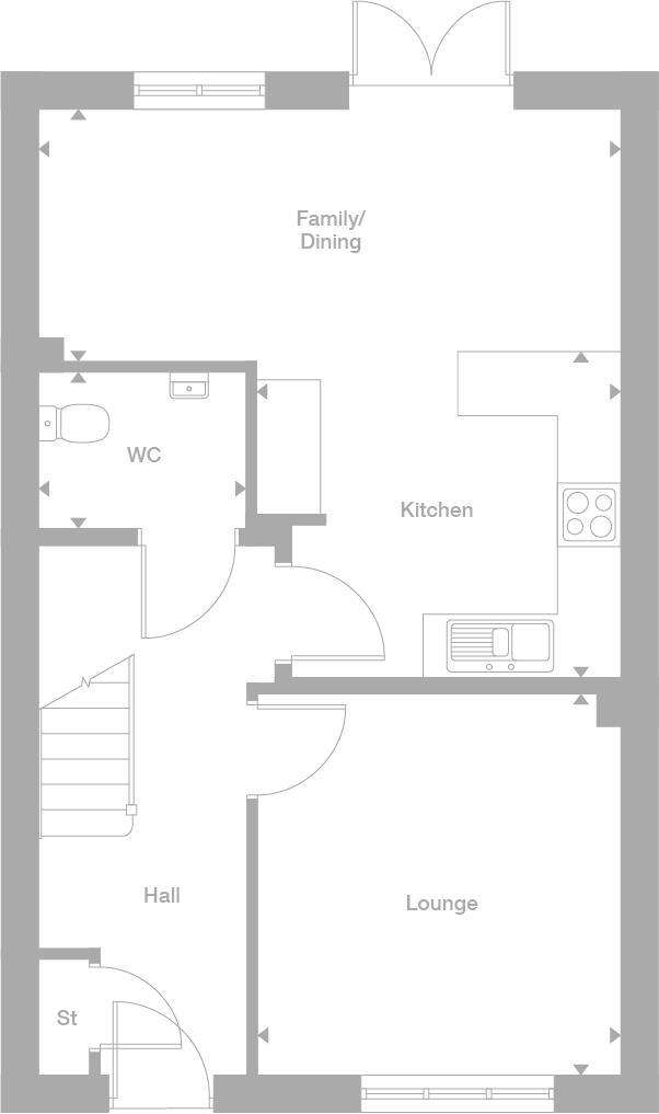 3 bedroom detached house for sale - floorplan