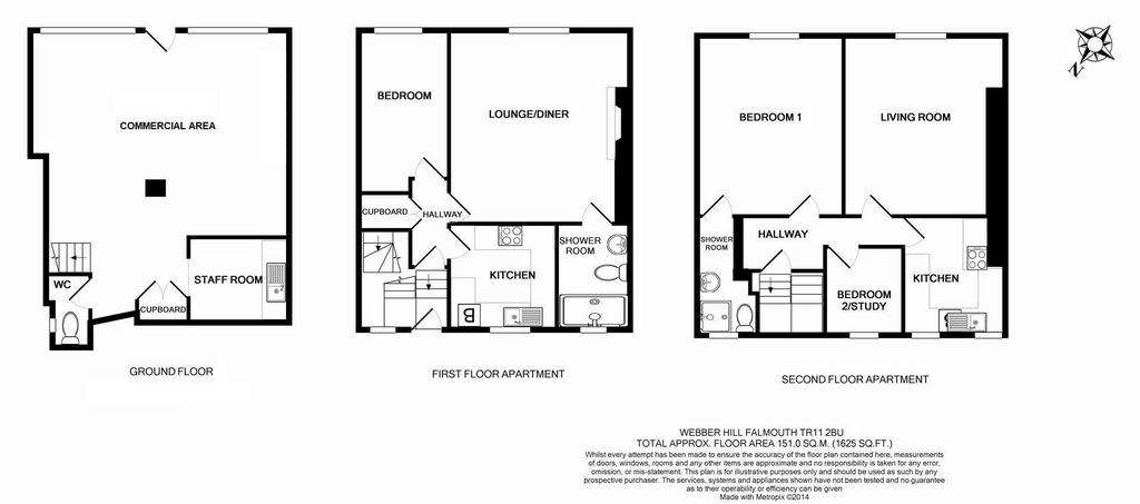 3 bedroom terraced house for sale - floorplan