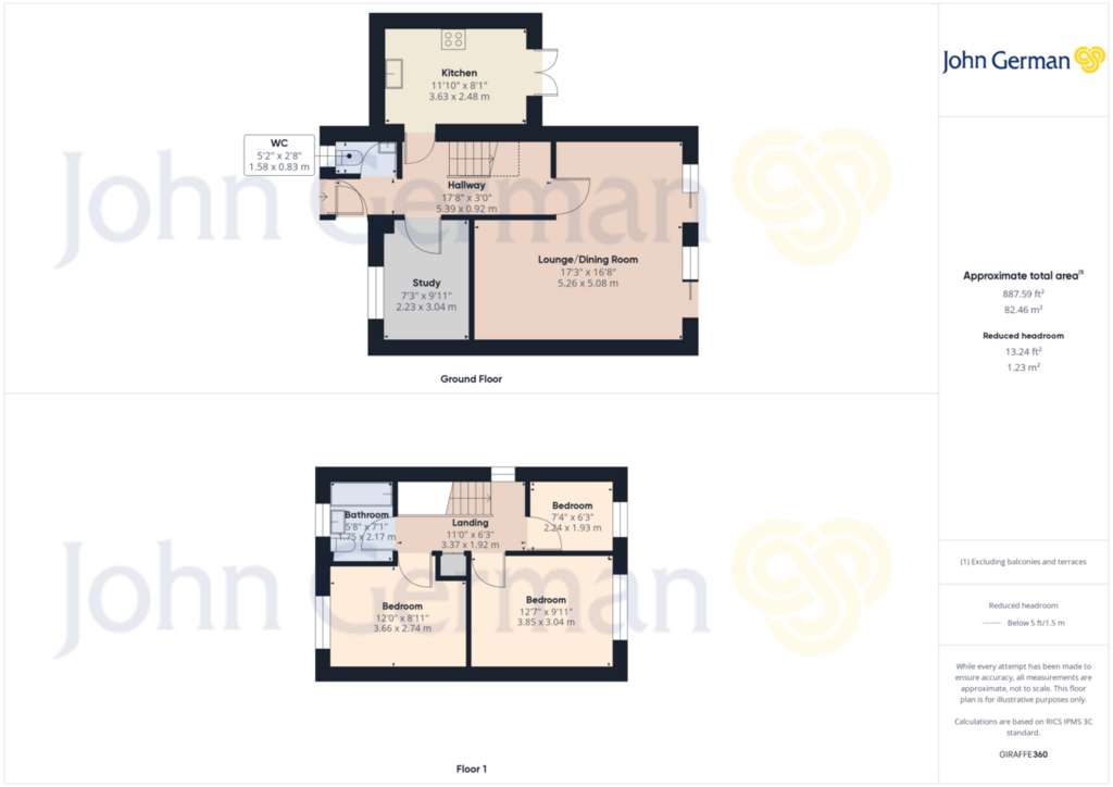 3 bedroom detached house for sale - floorplan