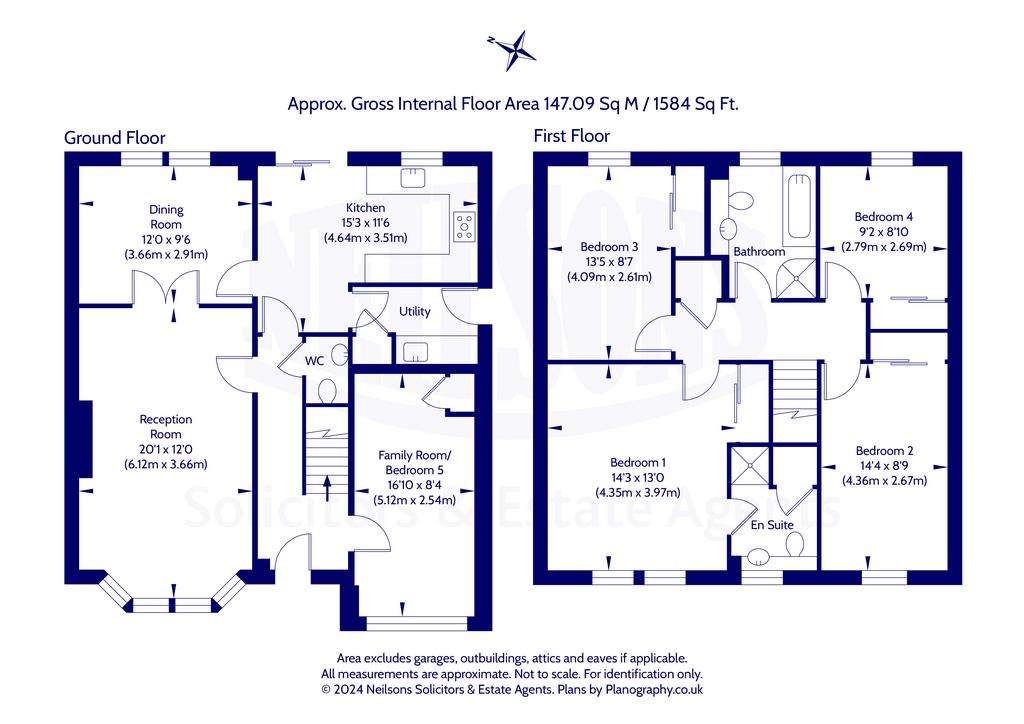 5 bedroom detached villa for sale - floorplan