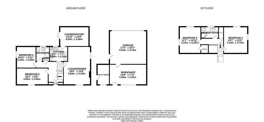 4 bedroom detached house for sale - floorplan