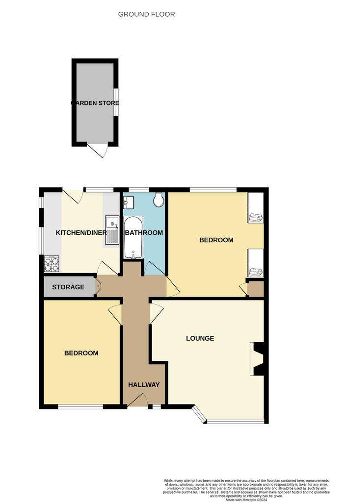 2 bedroom flat for sale - floorplan