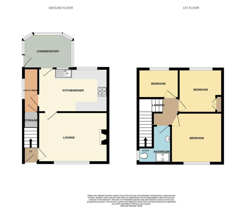 3 bedroom semi-detached house for sale - floorplan