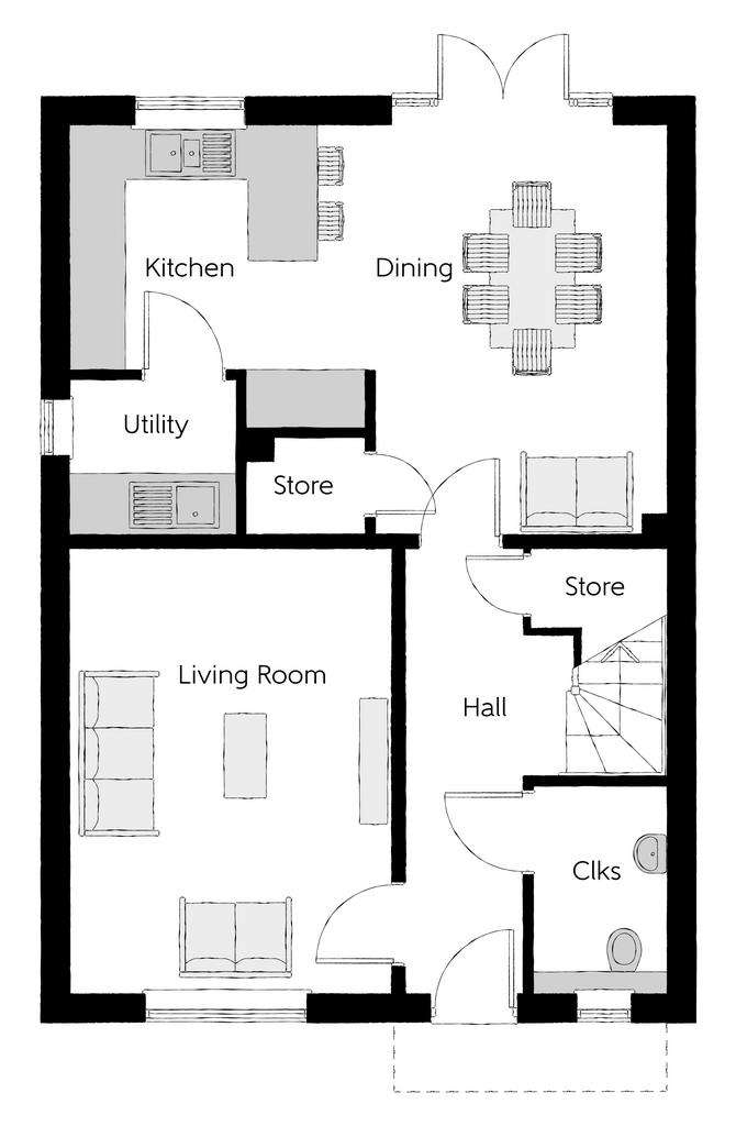 4 bedroom detached house for sale - floorplan