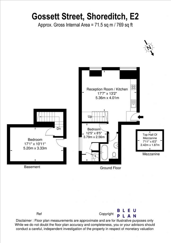 2 bedroom flat to rent - floorplan