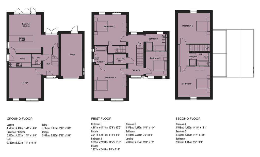 5 bedroom detached house for sale - floorplan