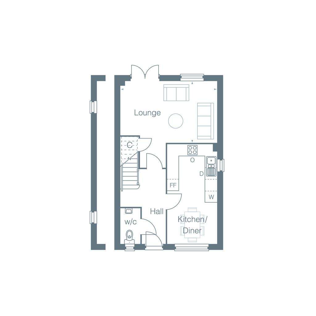 3 bedroom detached house for sale - floorplan