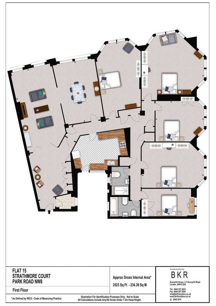 5 bedroom flat to rent - floorplan