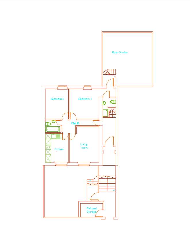 3 bedroom flat to rent - floorplan