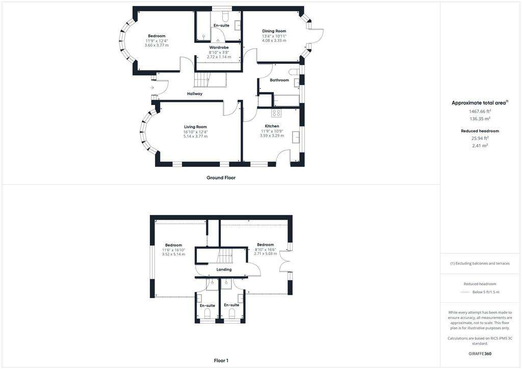 3 bedroom bungalow for sale - floorplan