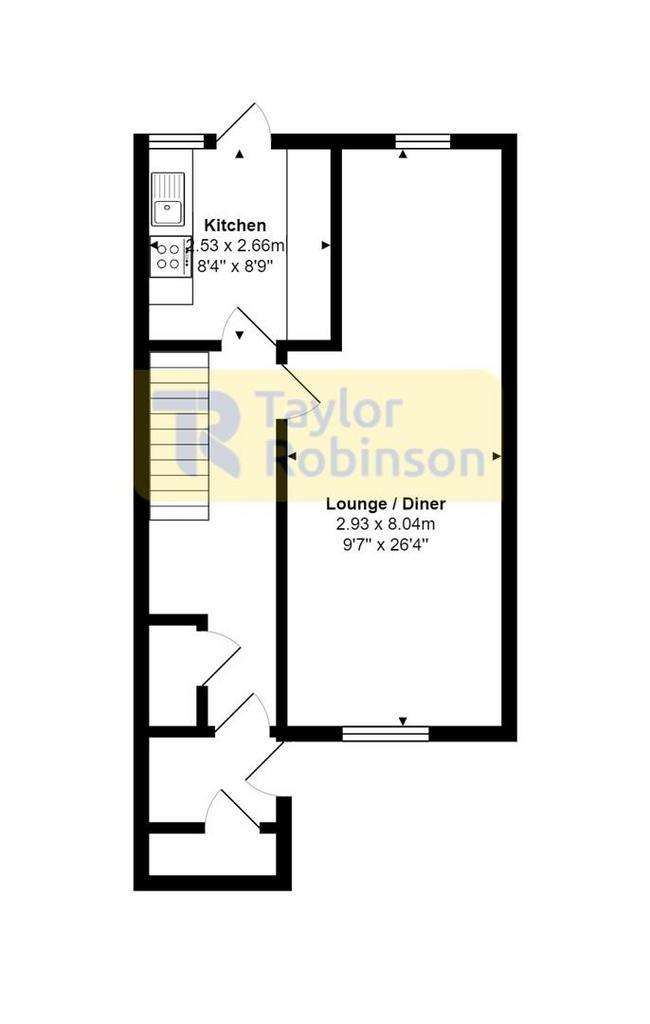 3 bedroom house to rent - floorplan