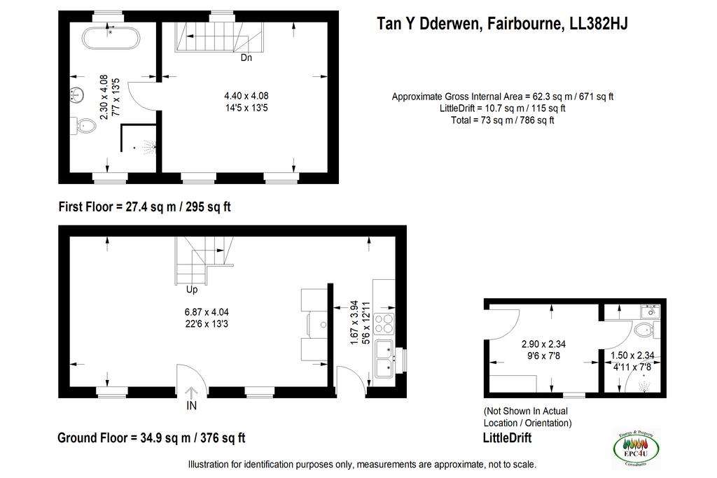 1 bedroom detached house for sale - floorplan