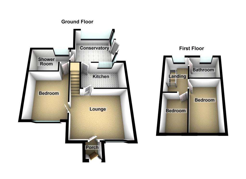 3 bedroom link-detached house for sale - floorplan