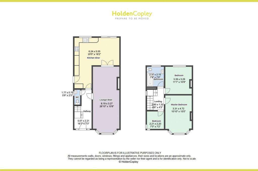 3 bedroom semi-detached house for sale - floorplan