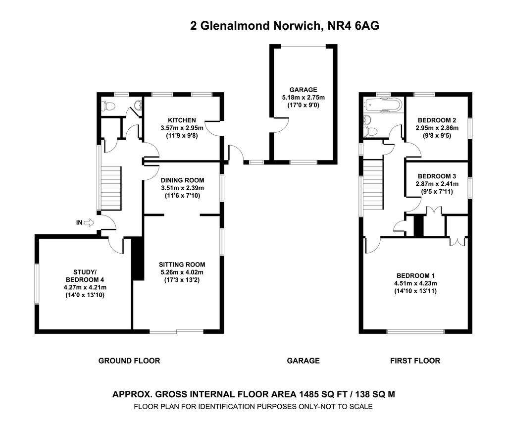 4 bedroom detached house for sale - floorplan