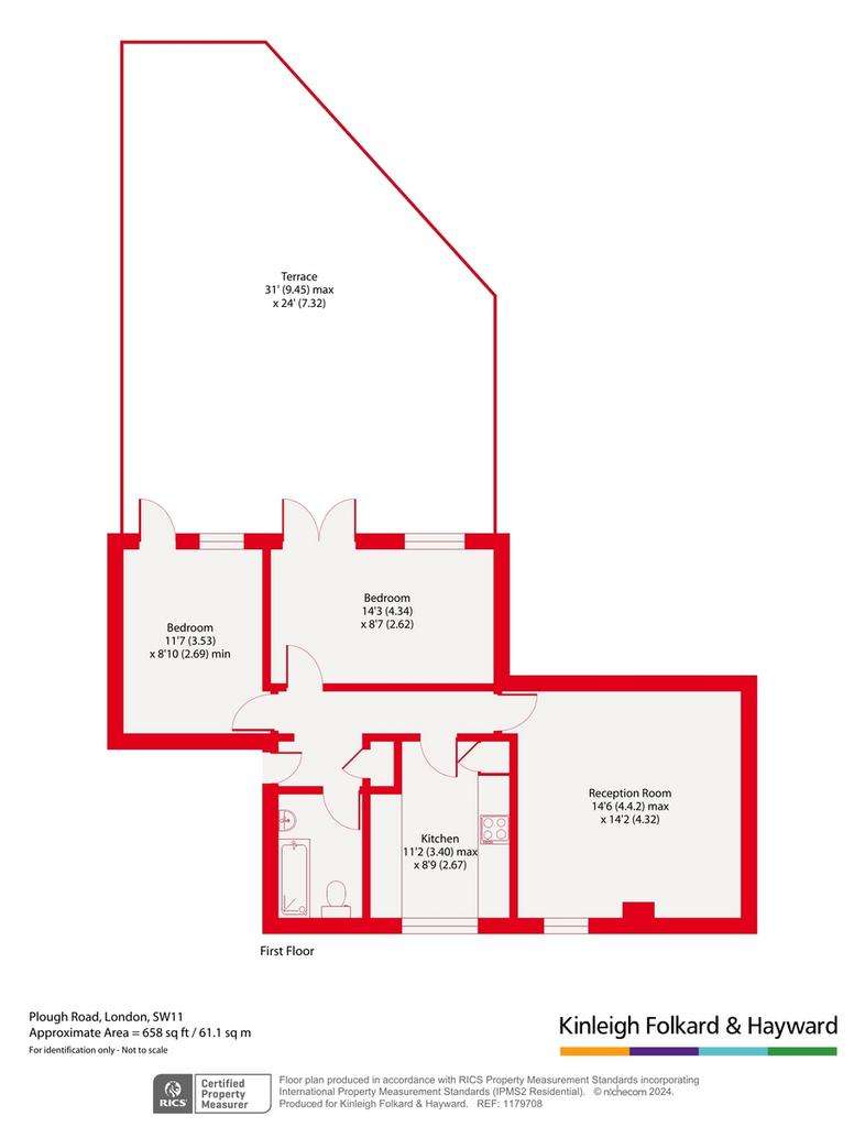 2 bedroom flat for sale - floorplan