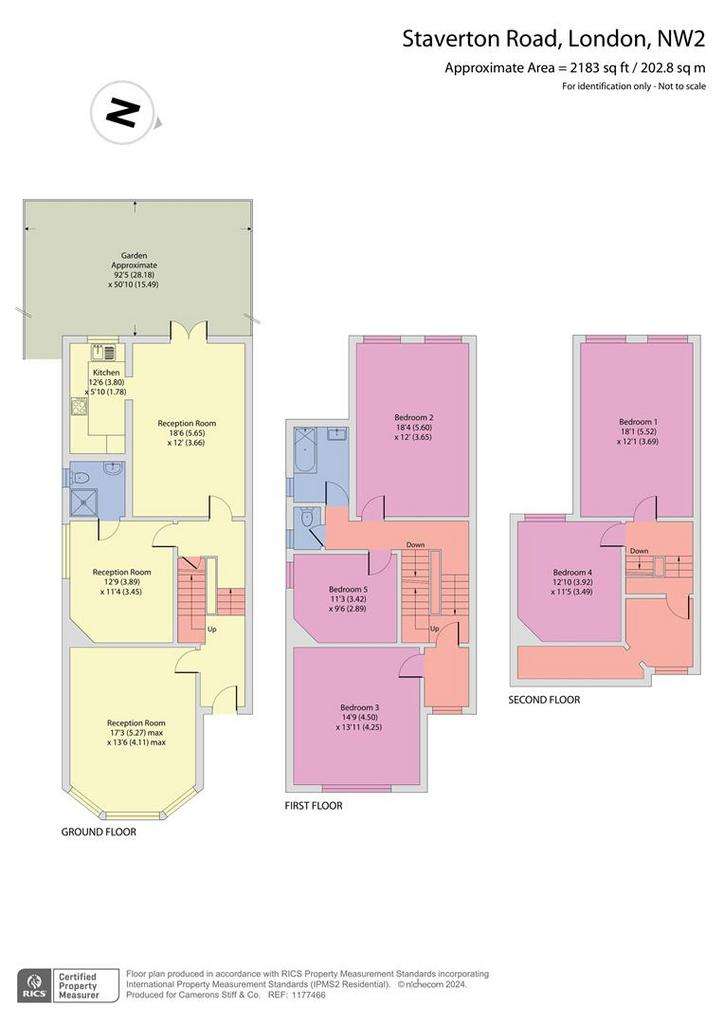 5 bedroom semi-detached house for sale - floorplan