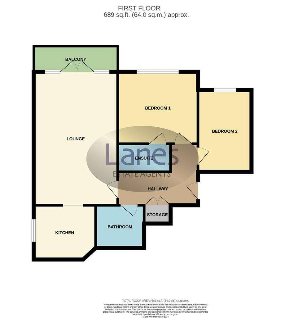 2 bedroom flat for sale - floorplan