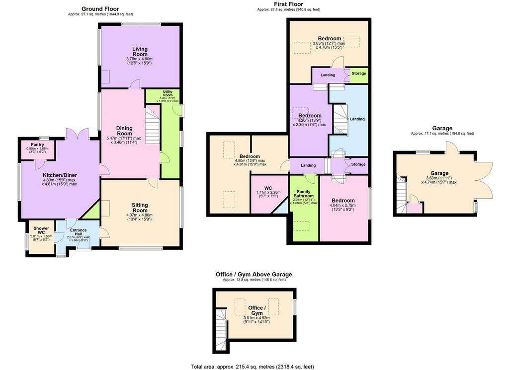 4 bedroom detached house for sale - floorplan