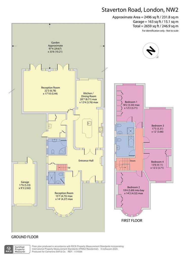 4 bedroom semi-detached house for sale - floorplan